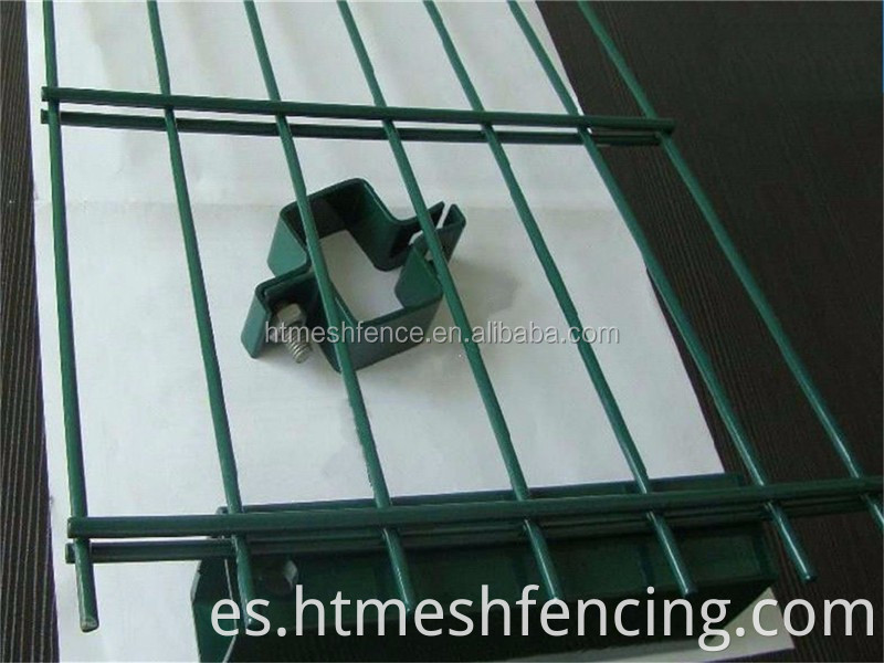 valla de malla doble de alambre/plano 8/6/8 Paneles Abertura de malla 50x200 mm con recubrimiento en polvo